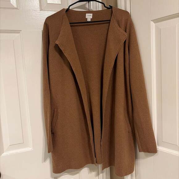 J.Crew Sweaters - J.Crew Vanessa Sweater-Jacket in Brown